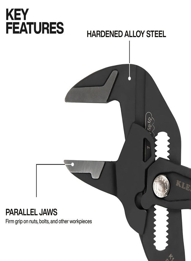 كلاين تولز مفتاح ربط كماشة مدمج D53110 من Klein Tools، مفتاح ربط كماشة متعدد الاستخدامات قابل للتعديل وعالي الرفع مع فكين ناعمين، 10 بوصات - Image 2