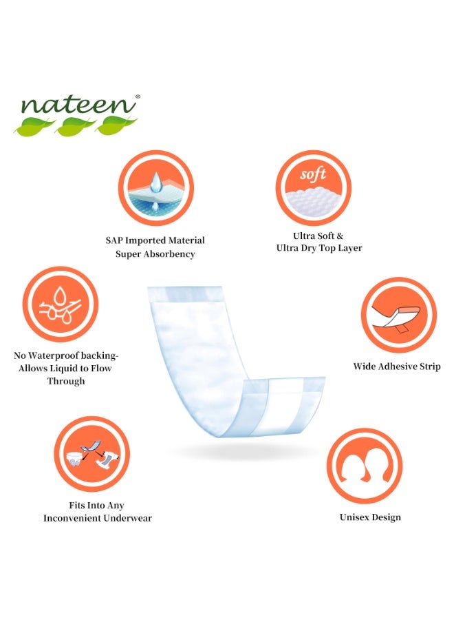 Nateen Soft Incontinence Pads for Bladder Leaks & Postpartum for Women, Booster Pad for Adult Diaper and Adult Diaper Pants.Extra  Absorbency, Regular Length, Sensitive Care-36 count - Image 3