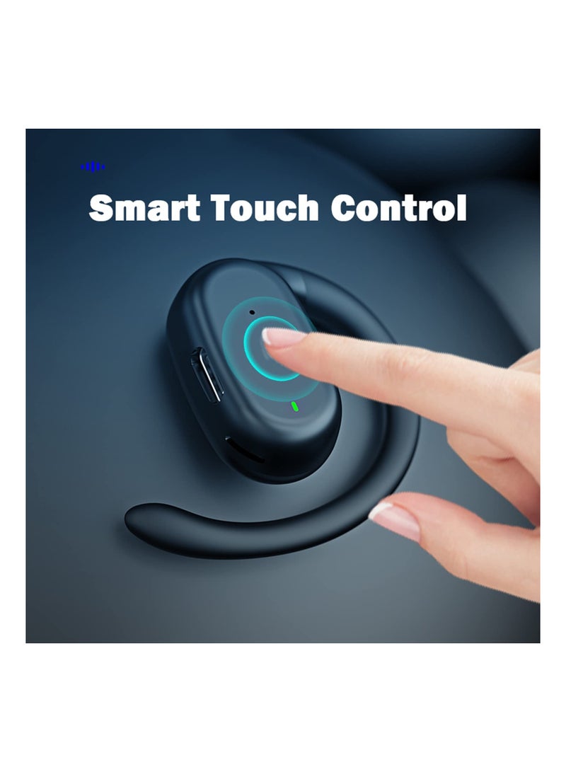 SYOSI Lightweight Open Ear Headphones - Wireless Bluetooth Air Bone Conduction Headset with Earhooks - Image 5