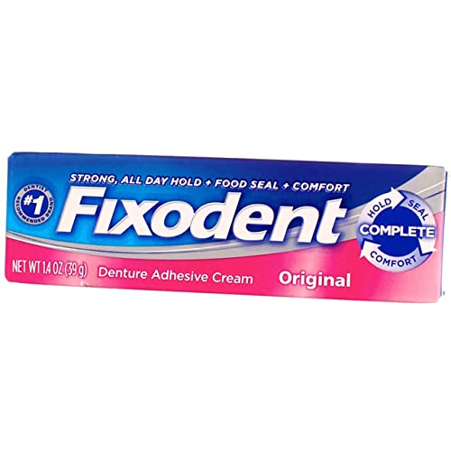 Fixodent Denture Adhesive Cream Original 140 oz Pack of 2