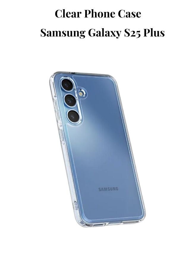 CHAPPELINE Crystal Clear Thermoplastic Polyurethane Back Case Cover for Samsung Galaxy S25 Plus - Image 1