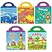 RUSON Reusable Sticker Book for Kids 5 Sets Educational Learning Toys Travel Stickers Activity Books for Toddler Girls Boys Age 3 Birthday Gifts Fairy Ocean Farm Dinosaur Animals - Image 2