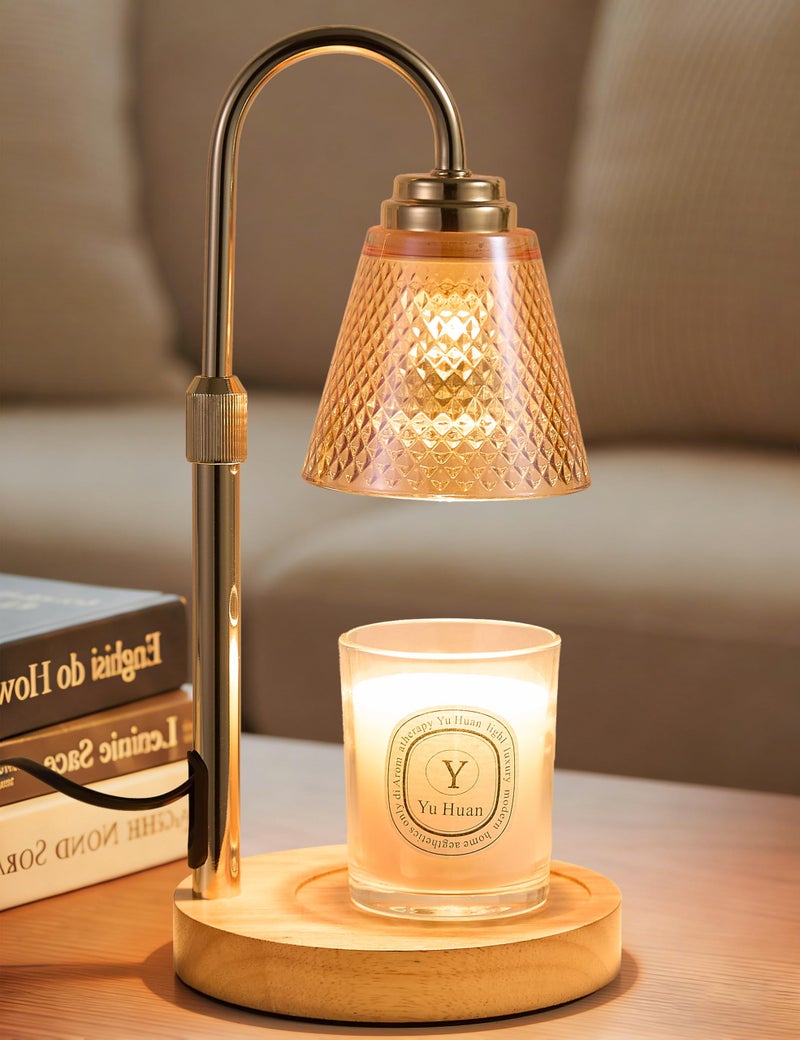 QUTADI Candle Warmer Lamp with Timer Dimmer, Birthday Gifts for Mom Women Friend Sister, House Warming Gifts, Wax Melt Warmer, Office Apartment Dorm Room Home Decor - Image 1