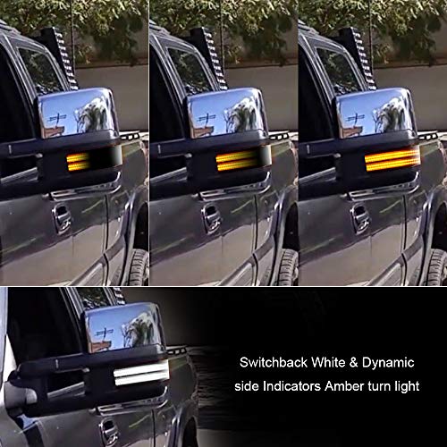 ROCCS Sequential Turn Signal Lights Switchback Full LED Side Tow Mirror Marker Light fit for 3rd Generation Chevy Silverado / 4th Generation GMC Sierra 2014–2019 OEM ONLY, Smoke Lens - Image 4