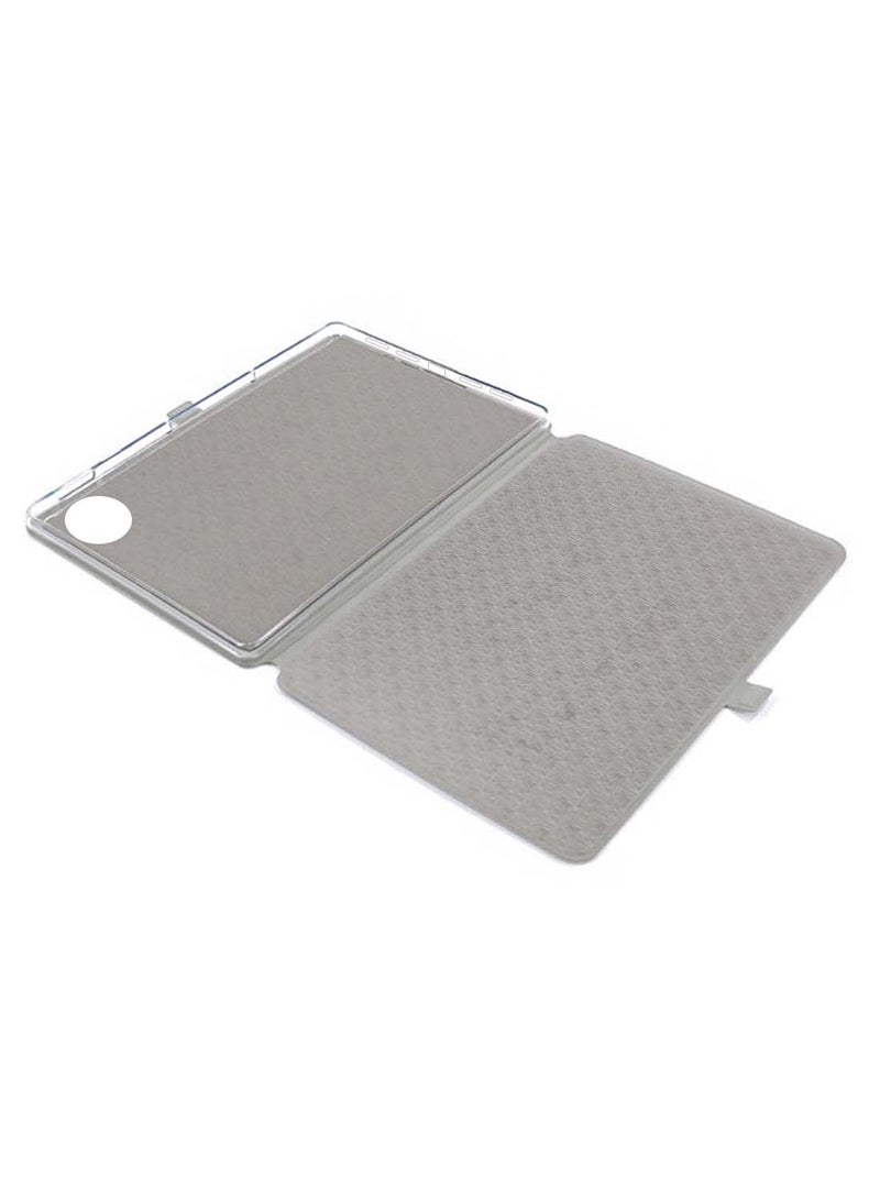 جيماكس غطاء Flip Case مغناطيسي بحواف جلدية PU لجهاز Honor Pad 10 5G 2025 (12.1 بوصة) - رمادي - Image 3