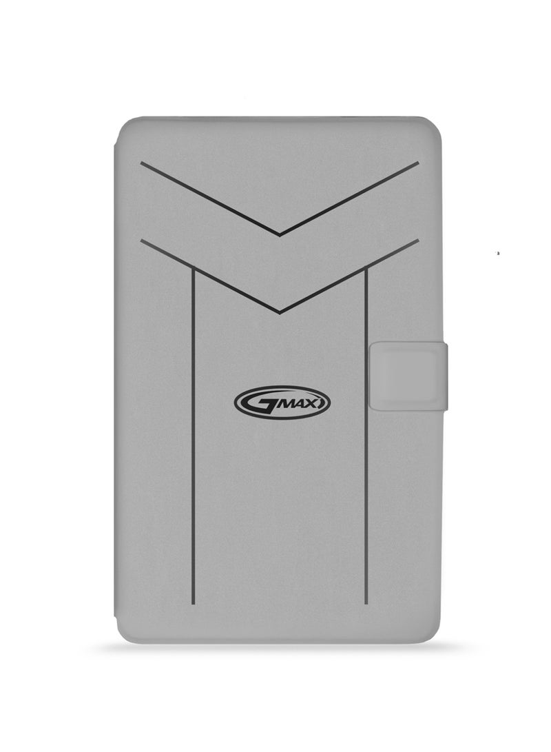 جيماكس غطاء Flip Case مغناطيسي بحواف جلدية PU لجهاز Honor Pad 10 5G 2025 (12.1 بوصة) - رمادي - Image 5