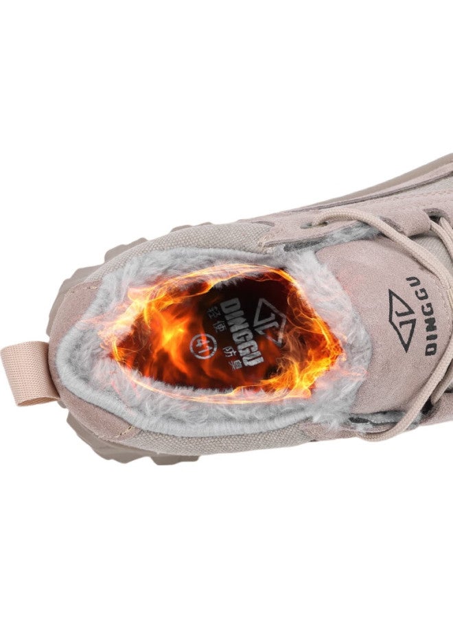 Dinggu Men'S Safety Shoes With Fleece, Anti-Odor, Insulated, Electrically Insulated, Anti-Smashing, Anti-Stabbing, Steel Toe Jd506Mhm42 - Image 1