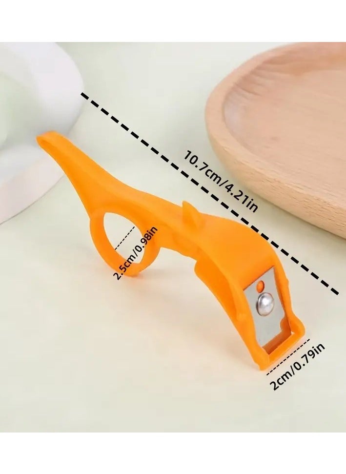 Goolsky - Fruit Peeler, Vegetable Peeler, Creative Peeler, Multifunctional Peeler, Potato Peeler, Ring Handle Orange Peeler, Kitchen Apple Peeler, Melon Peeler, Reusable Pear Peeler, Carrot Peeler, Kitchen Tools, Kitchen Supplies, Kitchen Gadgets - Image 1