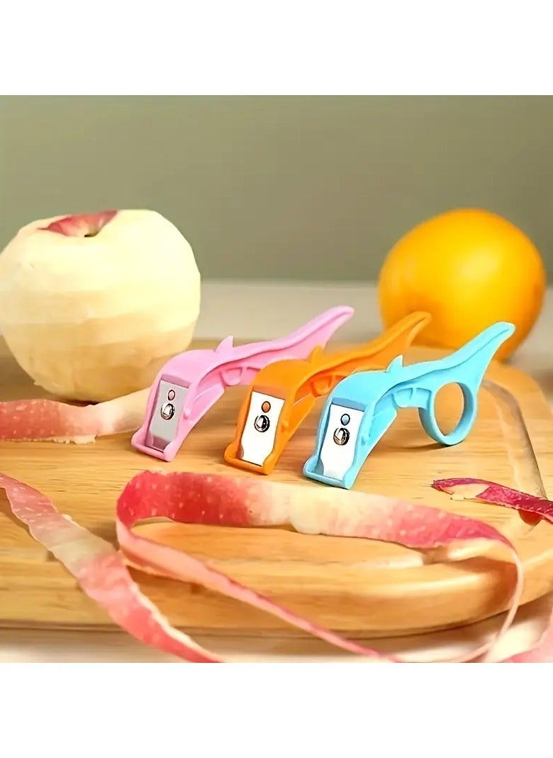Goolsky - Fruit Peeler, Vegetable Peeler, Creative Peeler, Multifunctional Peeler, Potato Peeler, Ring Handle Orange Peeler, Kitchen Apple Peeler, Melon Peeler, Reusable Pear Peeler, Carrot Peeler, Kitchen Tools, Kitchen Supplies, Kitchen Gadgets - Image 1