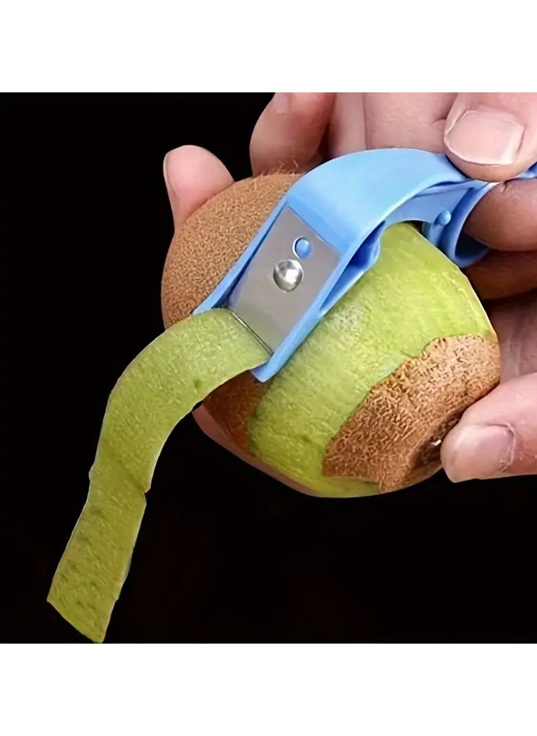 Goolsky - Fruit Peeler, Vegetable Peeler, Creative Peeler, Multifunctional Peeler, Potato Peeler, Ring Handle Orange Peeler, Kitchen Apple Peeler, Melon Peeler, Reusable Pear Peeler, Carrot Peeler, Kitchen Tools, Kitchen Supplies, Kitchen Gadgets - Image 1