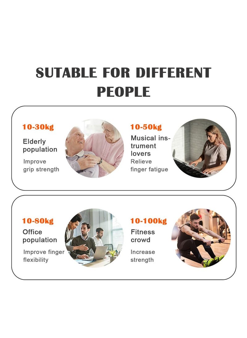 ARNOTEC Adjustable Hand Grip Strength Fitness Heavy Duty Grip Grip with Reverse Finger Exerciser Grip Strength Wrist Extender Gym Arm Muscle Training Smart Counting  - Image 4