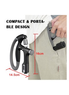 ARNOTEC Adjustable Hand Grip Strength Fitness Heavy Duty Grip Grip with Reverse Finger Exerciser Grip Strength Wrist Extender Gym Arm Muscle Training Smart Counting  - Image 5