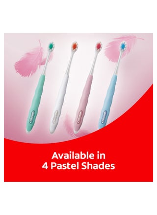 Foamsoft Super Dense Thin Bristle Toothbrush Assorted Colour - view 5