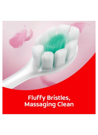 Foamsoft Super Dense Thin Bristle Toothbrush Assorted Colour - view 4
