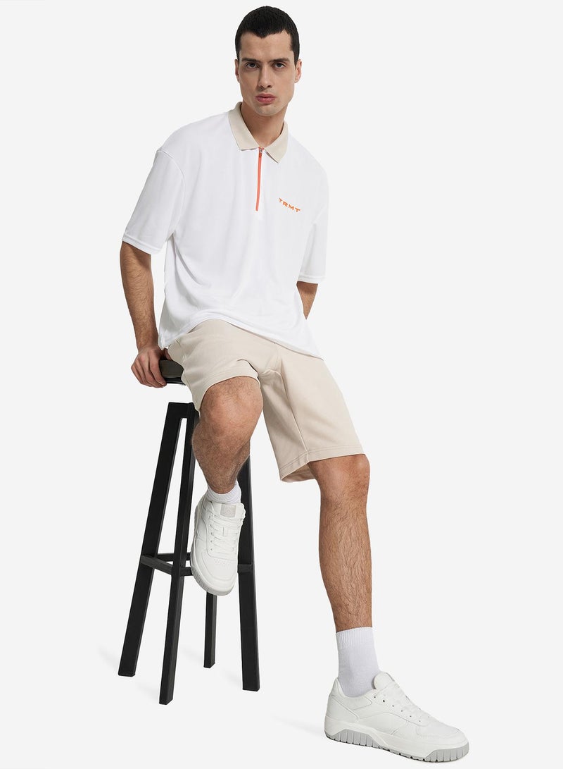 Termit Men's Polo Shirt White EU 44-46, Termit, Versatile and Stylish, Loose Fit, Durable Synthetic Fabric, Perfect for Everyday and Outdoor Activities  - Image 4