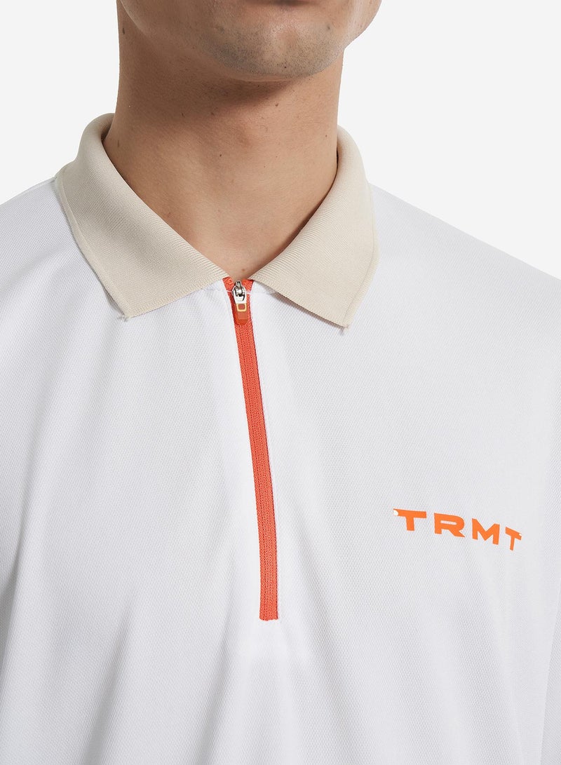 Termit Men's Polo Shirt White EU 44-46, Termit, Versatile and Stylish, Loose Fit, Durable Synthetic Fabric, Perfect for Everyday and Outdoor Activities  - Image 5