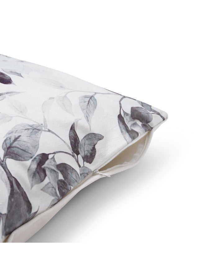 Pan Home Eslanda Velvet Printed Cushion Cover 45X45Cm - Grey - Image 2