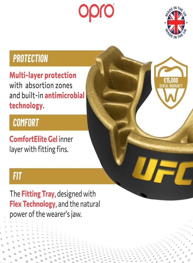أوبرو واقي الفم OPRO Gold Level Premium Fit - واقي لثة للكبار والصغار - واقي فم OPRO للملاكمة والفنون القتالية المختلطة، واقي لثة سهل التركيب الذاتي للرجبي والهوكي - حماية فائقة مع ضمان طبي - Image 3