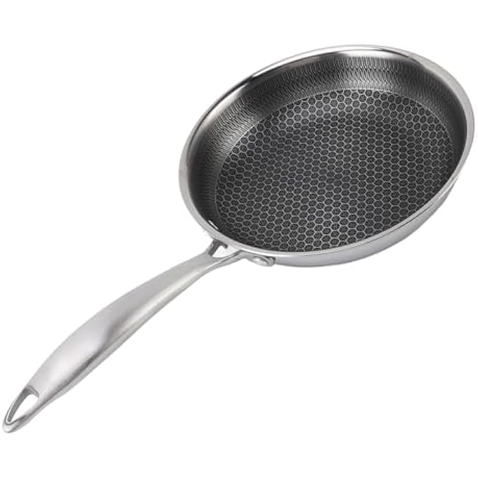 Haofy 316 Stainless Steel Frying Pan Erosion Premium Bottom For Home Chefs 1 X 316 Stainless Steel Frying Pan 24Cm - Image 1