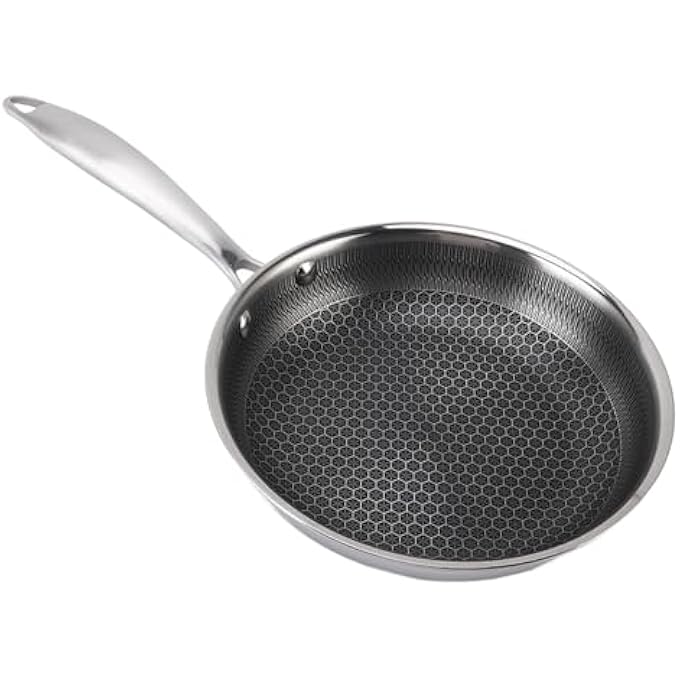 Haofy 316 Stainless Steel Frying Pan Erosion Premium Bottom For Home Chefs 1 X 316 Stainless Steel Frying Pan 24Cm - Image 3