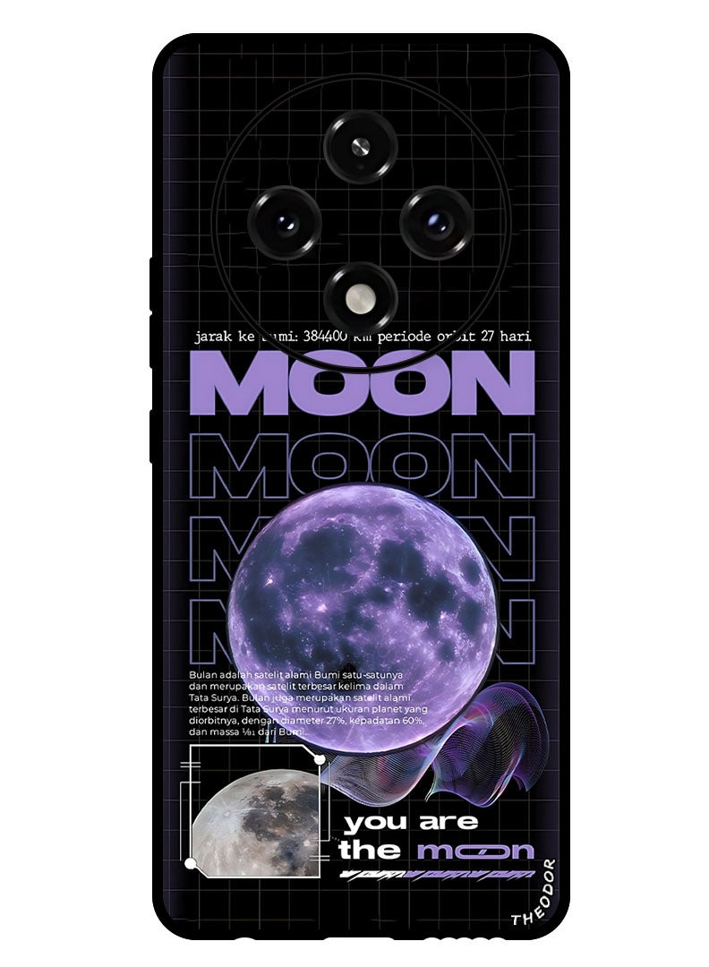 Theodor Protective Case Anti Scratch Shock Proof Bumper Cover For Oppo A3 Pro you are the moon - Image 1