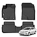 JenofaFloor Mats for Toyota CorollaMatrix FWD 20092013 Pontiac Vibe 20092010 Floor Liner All Weather Car Mats Custom Fit Waterproof TPE Mat for Matrix FWD Accessories Black - Image 2