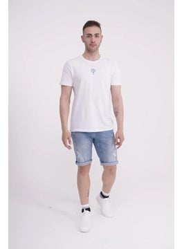 The Socks Company 23SCTS240U Flying Balloon Embroidered Crew Neck White Tshirt  - Image 2