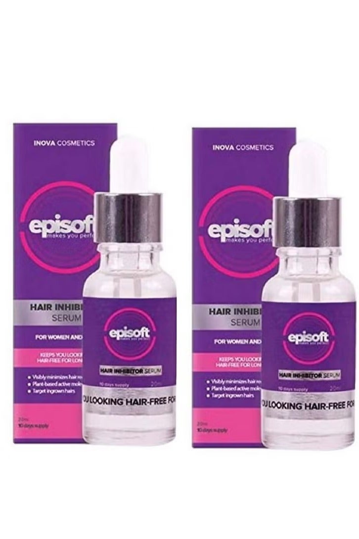 Episoft Pack Of 2 Hair Removal Inhibitor Serum 30ml x 2