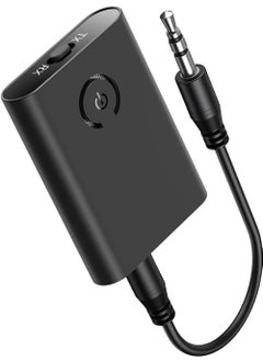 Rock Pow Bluetooth Adapter, Bluetooth 5.0 Transmitter and Receiver,3.5mm Wireless Audio Adapter, AptX Low Latency Dual Link Bluetooth Adapter for TV/PC/Home Sound System/Car  - Image 1