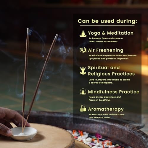 NYASSA Highly Scented Divine Lotus Agarbatti/Incense Sticks - 50g, Divine Lotus Fragrance, Charcoal-Free Agarbatti for Pooja, Meditation, Home Freshness & Positive, Energy, for Special Occasions - Image 3