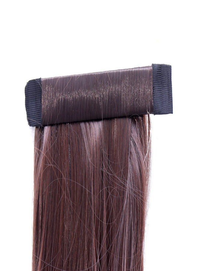 BLUSHIA Wig Natural looking Scale Ponytail Hair Extension Full Head Long Highlight Natural Color for Women And Girls 24 inches Pack of 1 (Brown) - Image 2