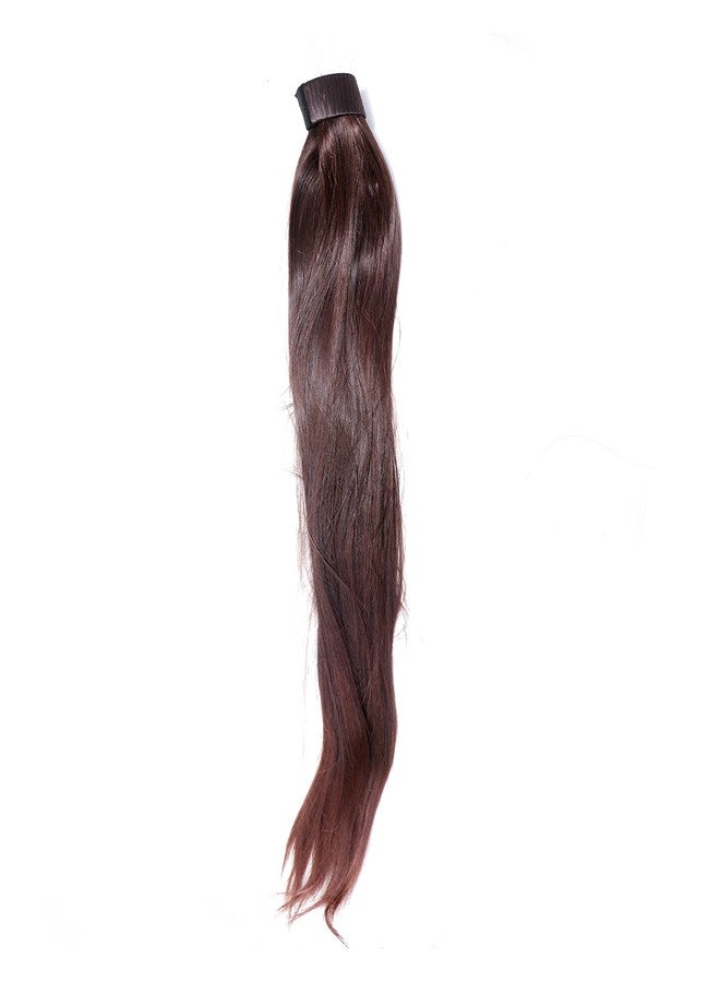 BLUSHIA Wig Natural looking Scale Ponytail Hair Extension Full Head Long Highlight Natural Color for Women And Girls 24 inches Pack of 1 (Brown) - Image 3