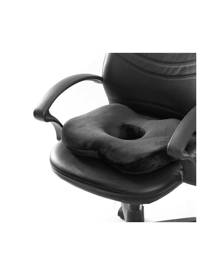HT Alpha hemorrhoids seat cushion for hemorrhoid patients to prevent hemorrhoid and coccyx pain, black color - Image 1
