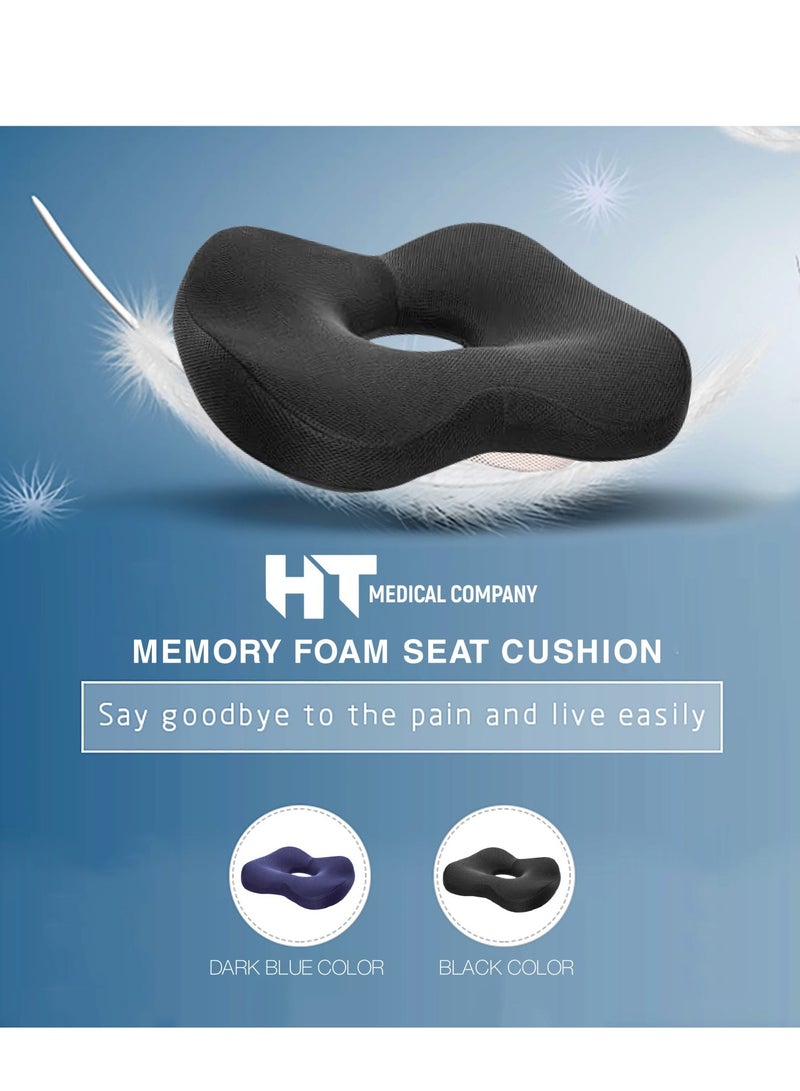 HT Alpha hemorrhoids seat cushion for hemorrhoid patients to prevent hemorrhoid and coccyx pain, black color - Image 3