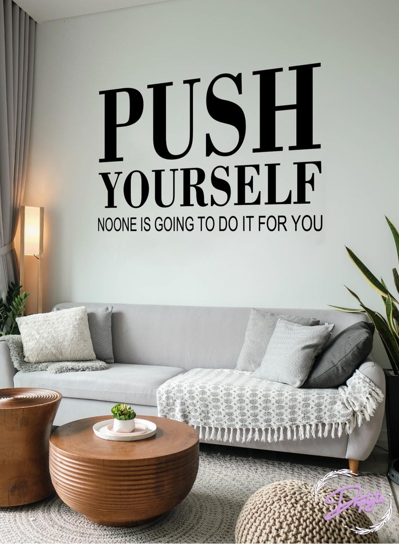دروبلايت Motivational Quote Wall Stickers Vinyl Self Adhesive Wallpaper For Livingroom Bedroom - Image 1