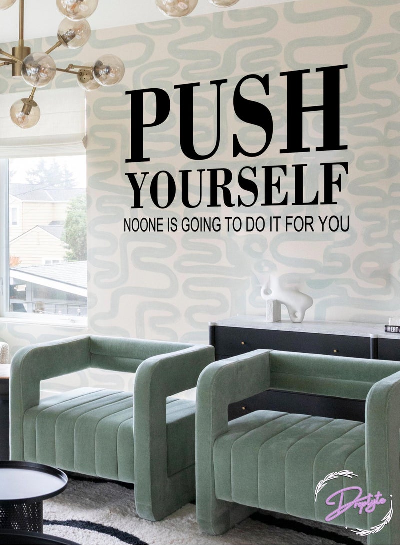 دروبلايت Motivational Quote Wall Stickers Vinyl Self Adhesive Wallpaper For Livingroom Bedroom - Image 3