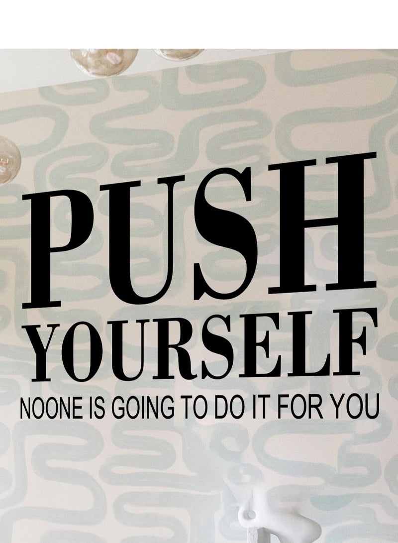 دروبلايت Motivational Quote Wall Stickers Vinyl Self Adhesive Wallpaper For Livingroom Bedroom - Image 2