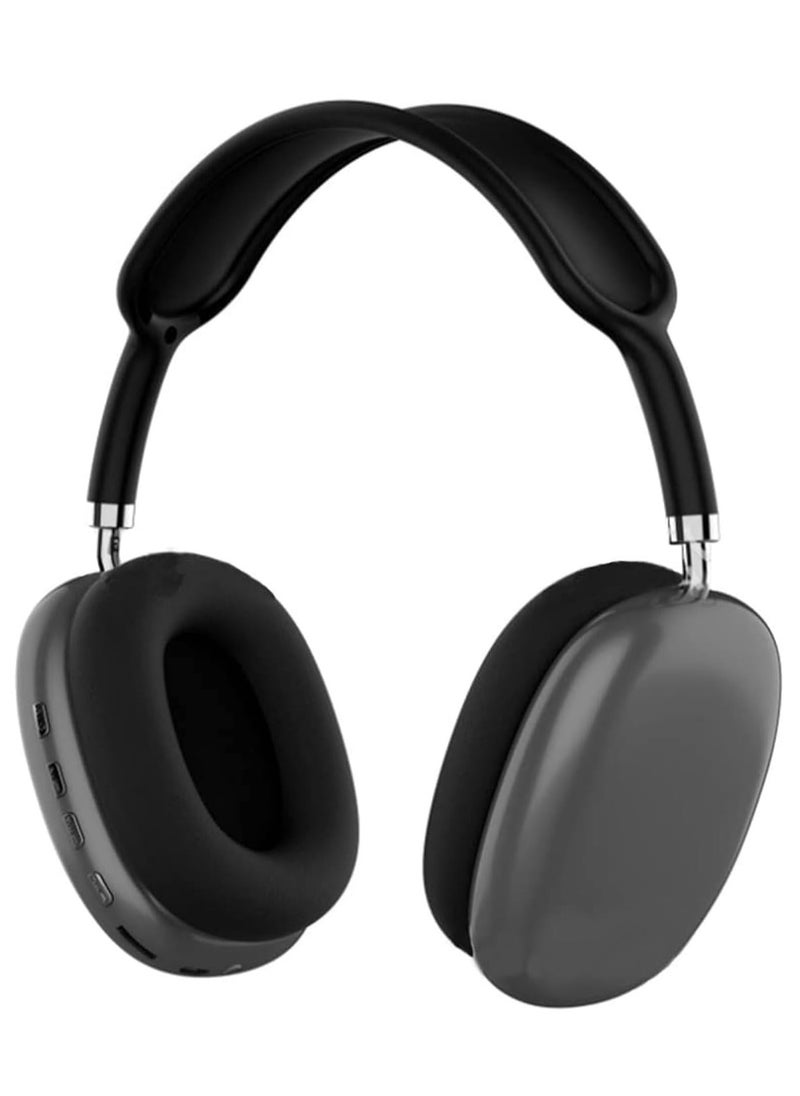 BSNL - P9 Bluetooth Over-Ear Headphones Space Black - Multicolor - Image 1
