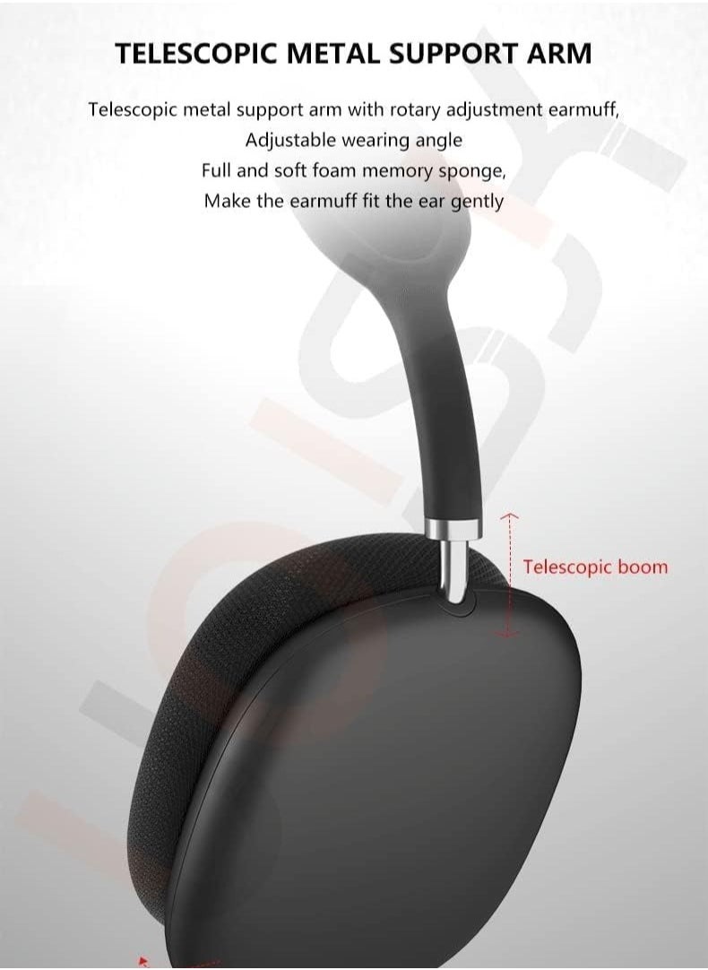 BSNL - P9 Bluetooth Over-Ear Headphones Space Black - Multicolor - Image 1