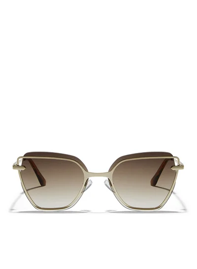 Blackout BlackOut by eyewa STARLIGHT Women's Cat Eye Sunglasses, Japanese Gold/Brown