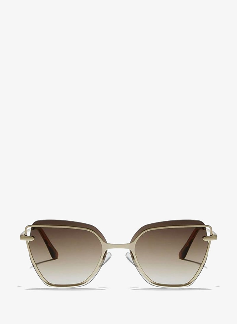 BlackOut by eyewa STARLIGHT Women's Cat Eye Sunglasses, Japanese Gold/Brown - Image 1