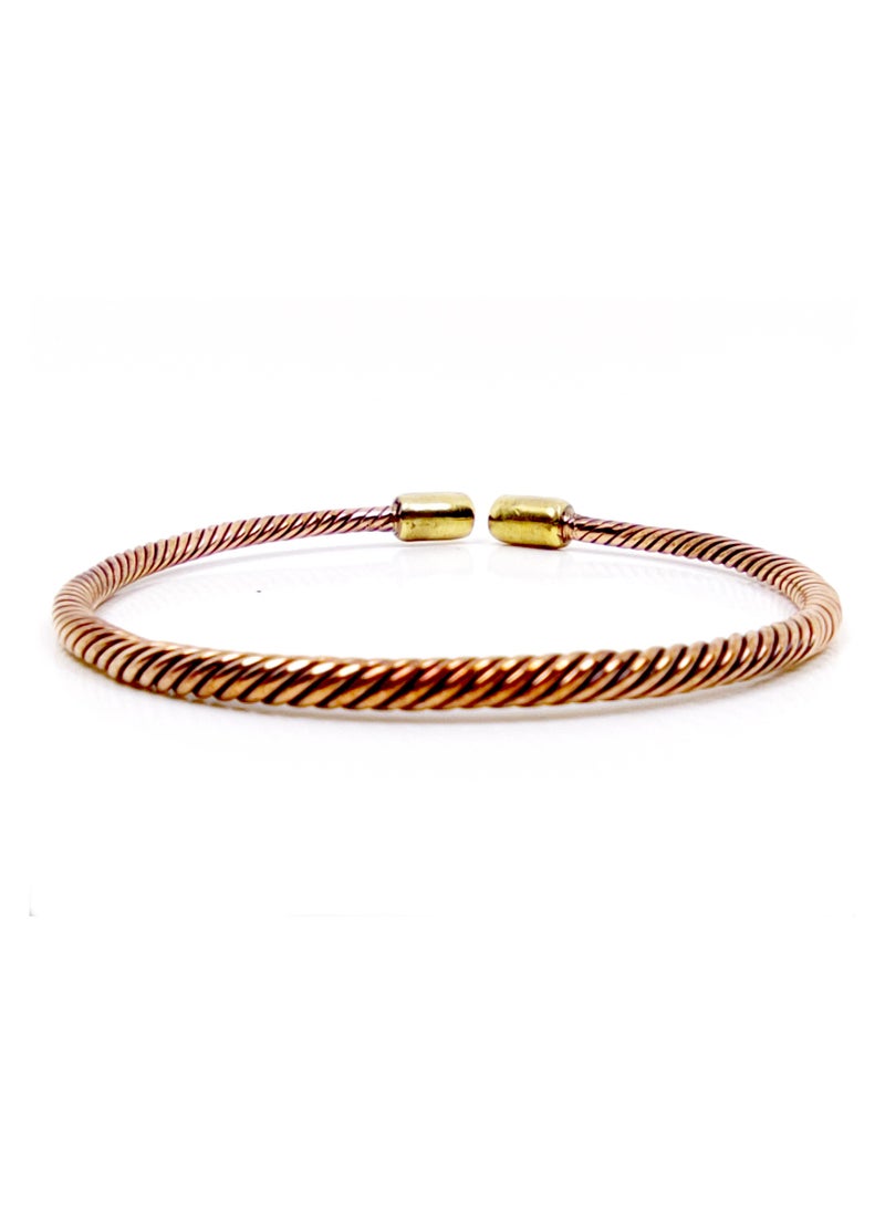 JC jimmycom Copper Cuff Bracelet,Twisted Copper,Bracelets For Men,Bracelets For Women,Bracelets,Jewelry for Men, Jewelry for Women,Bangles For Women,Bangles For Men,Bangles  - Image 1