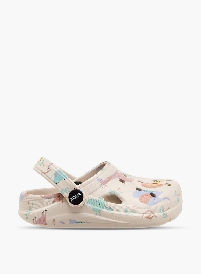 Aqua Boys Printed Clogs - Image 3