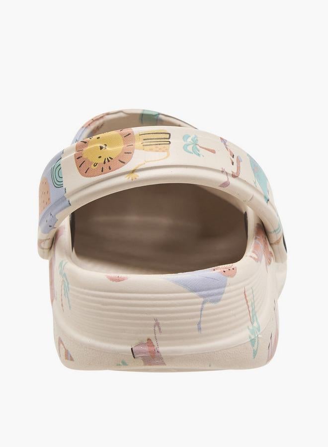 Aqua Boys Printed Clogs - Image 5