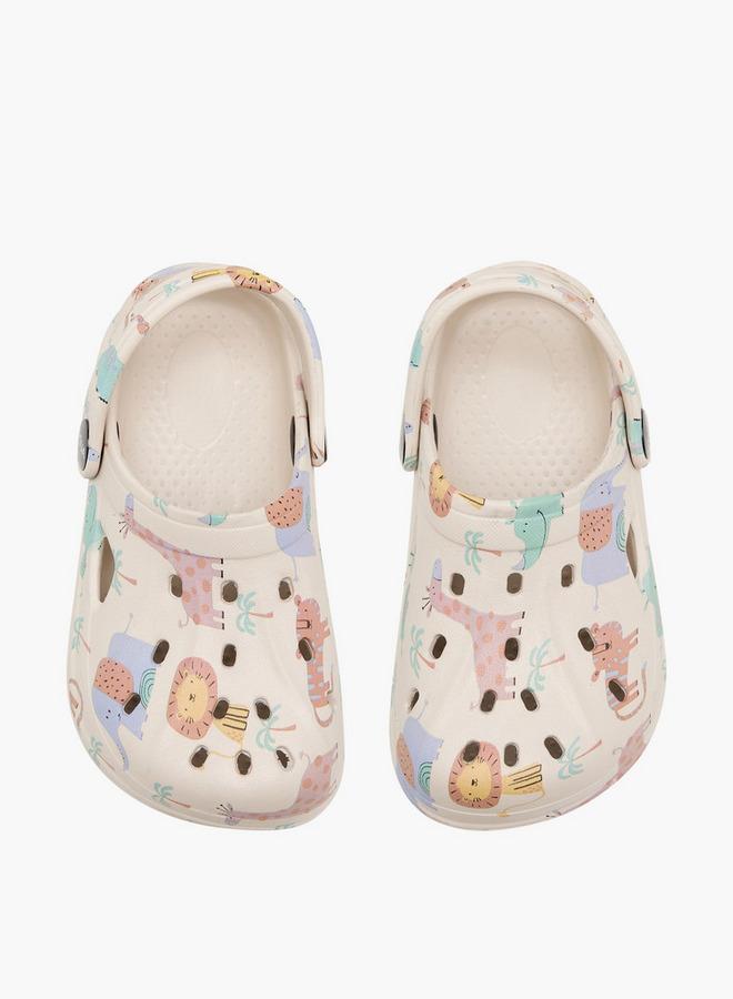 Aqua Boys Printed Clogs - Image 1
