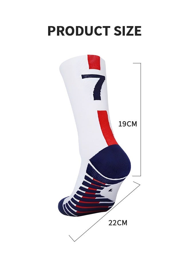 GROIC - Elite Football Socks, Athletic Socks with 3D Ankle Protection, Basketball Socks & Running Socks, Compression Cushion Sport Soccer Socks Unisex - Image 1