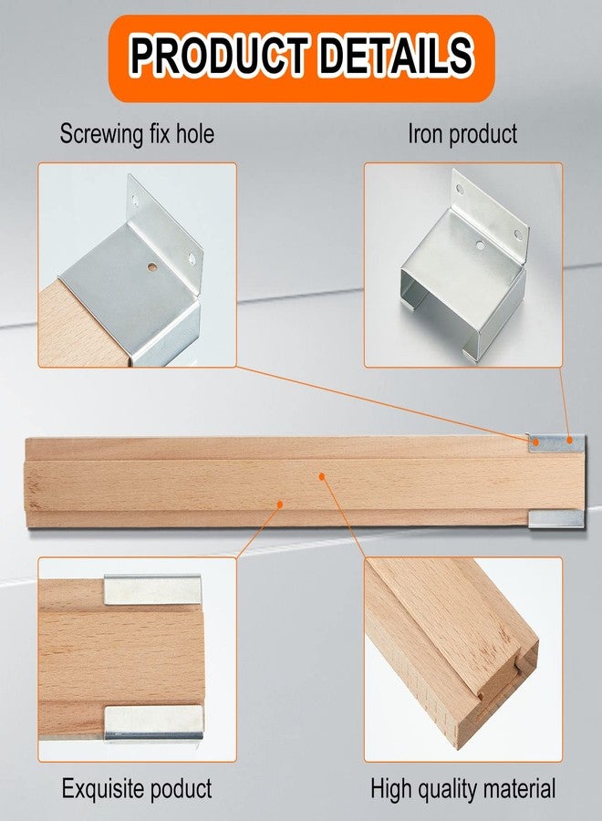 Maitys أدلة سحب الأدراج الخشبية من مايتيس بتصميم كلاسيكي مع مسار توجيه مركزي وقاعدة معدنية (16 بوصة، 4 قطع) - Image 2
