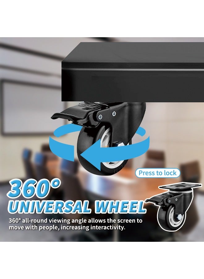 Universal Mobile TV Stand on Wheels, Heavy Duty Steel TV Cart for 32–70 Inch Screens (60kg Capacity) with 360° Swivel Casters & VESA 620x420, Ideal for Home, Office & Commercial Use  - Image 2