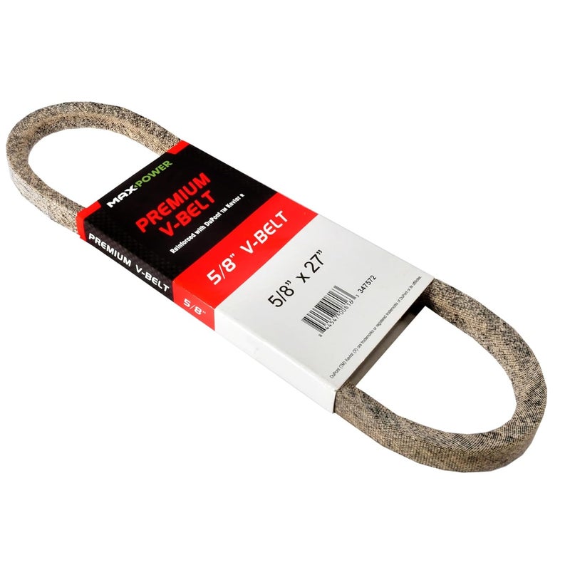 Maxpower 347572 Premium Belt Reinforced with Kevlar Fiber Cords, 5/8" x 27" - Image 2