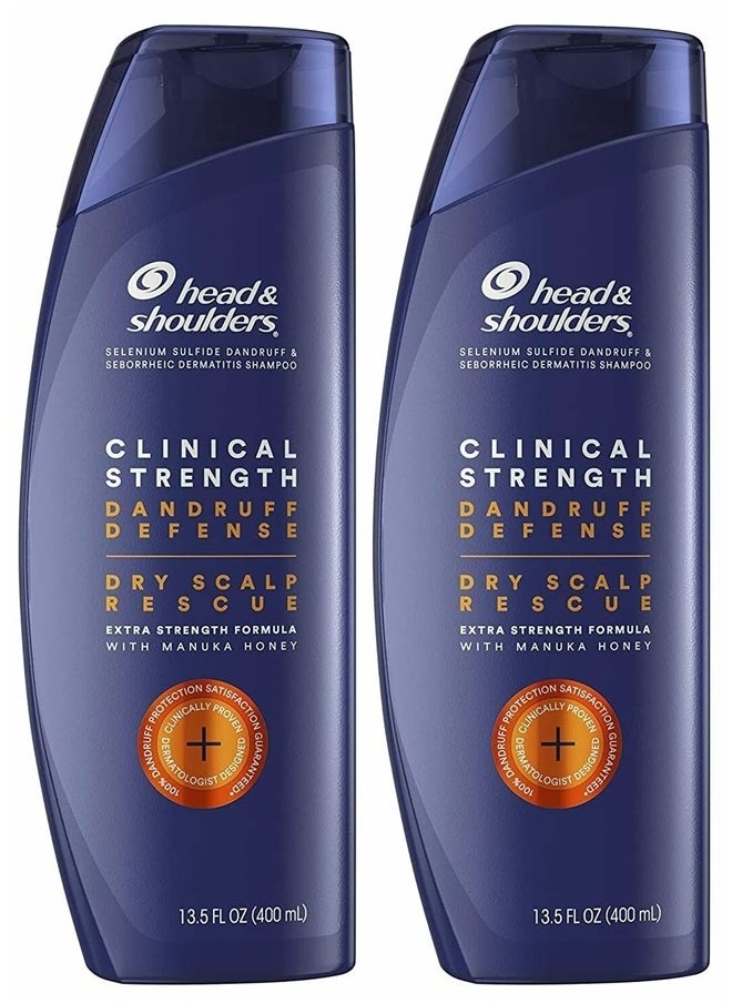 Head & Shoulders - (Pack of 2) Head & Shoulders Clinical Strength Dandruff Defense 2x400mL - Image 1